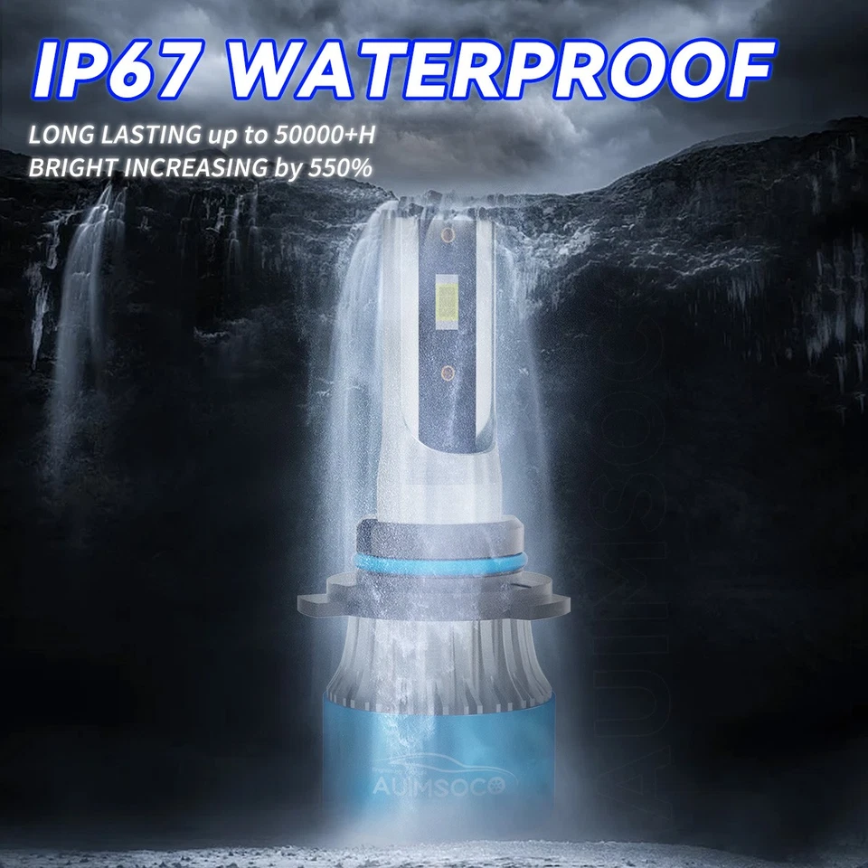 For Volvo 850 1995-1997 6x LED Headlights High Low Beam Fog Light Bulbs 800000LM - Image 4 of 4