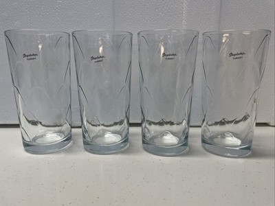 SET OF 4 Pasabache Juice Glass Tumblers 8 oz 5 1/8'' Vintage