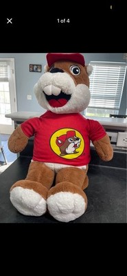 Buc-ees Plush Bucky Beaver Stuffed Animal 26 in. Large Huge Embroidered Eyes