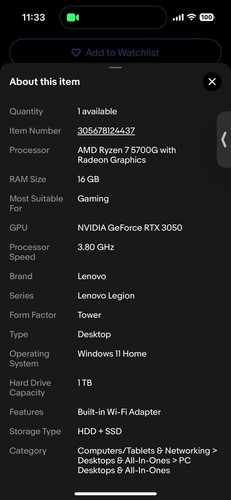 Gaming PC Full Setup Monitor, Keyboard, Mouse, Wrist Pad - Bild 6 von 9