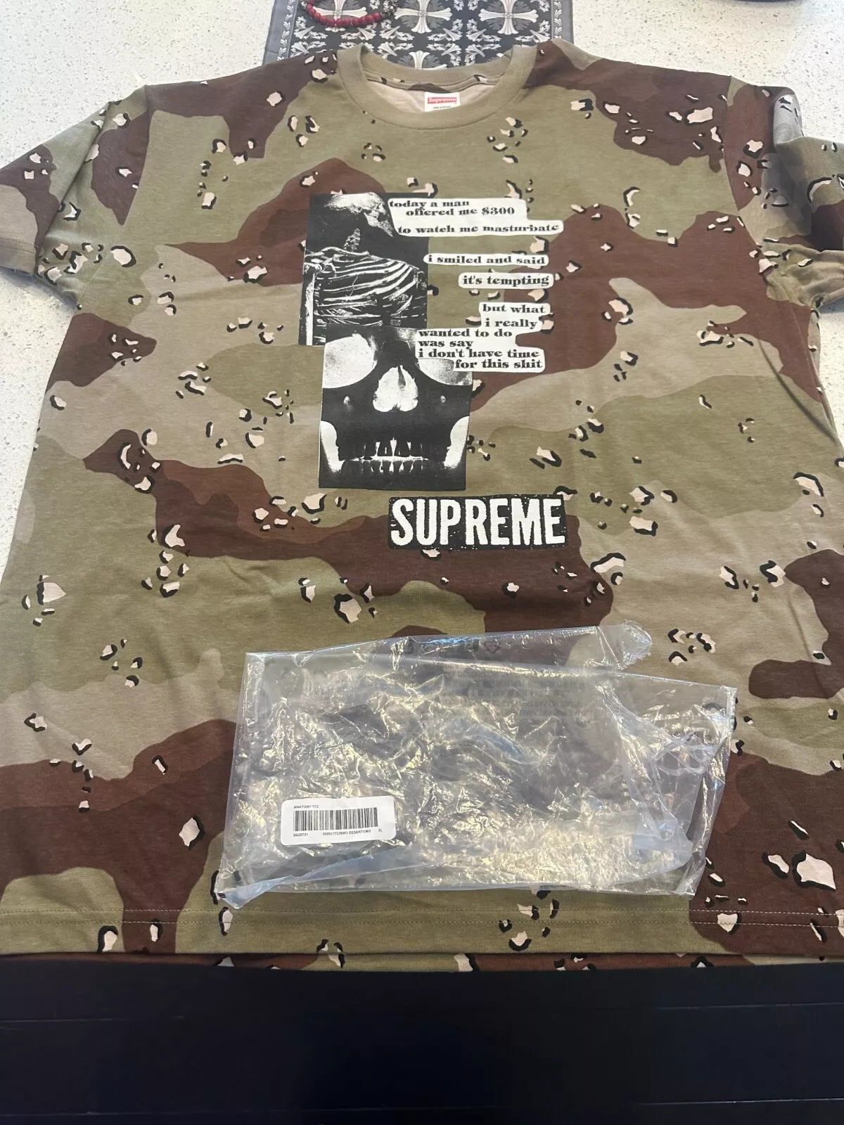 Tee shirt Supreme Anatomy camouflage XL printemps/été SS25T31