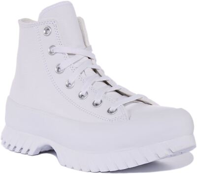 Converse CT All Star Lugged Hi Damen Sneaker In Weiß UK 3-8