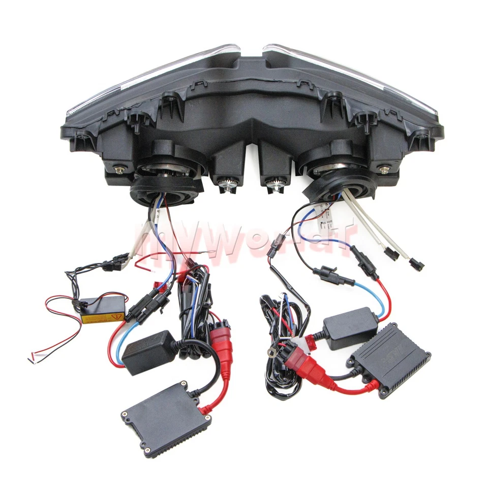 Fit For SV650S SV1000S 2003-12 Demon Angel Eye HID Projector Headlight Assembly Foto 4 de 4