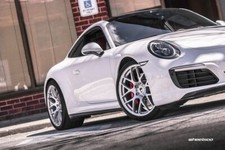 Ruger Mesh 20 x 8.5/11 Silver Wheels Rims SET 4 Porsche 911 Carrera 991 5x130 NB