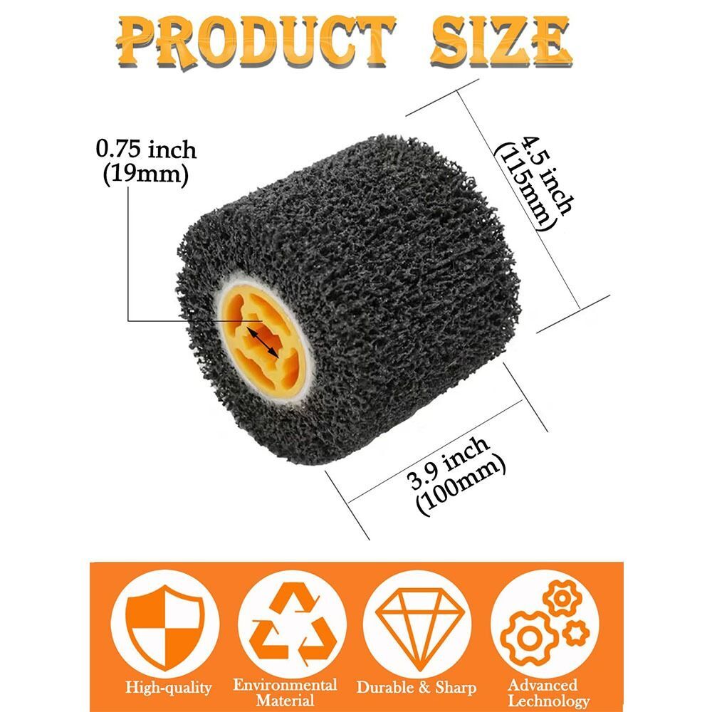 Black Abrasive Drawing Wheel Diamond Wire Wheel Burnishing Tool
