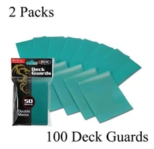 100 Matte Teal MTG BCW Deck Guards CCG MTG Pokemon Gaming Card Sleeves 2 Packs