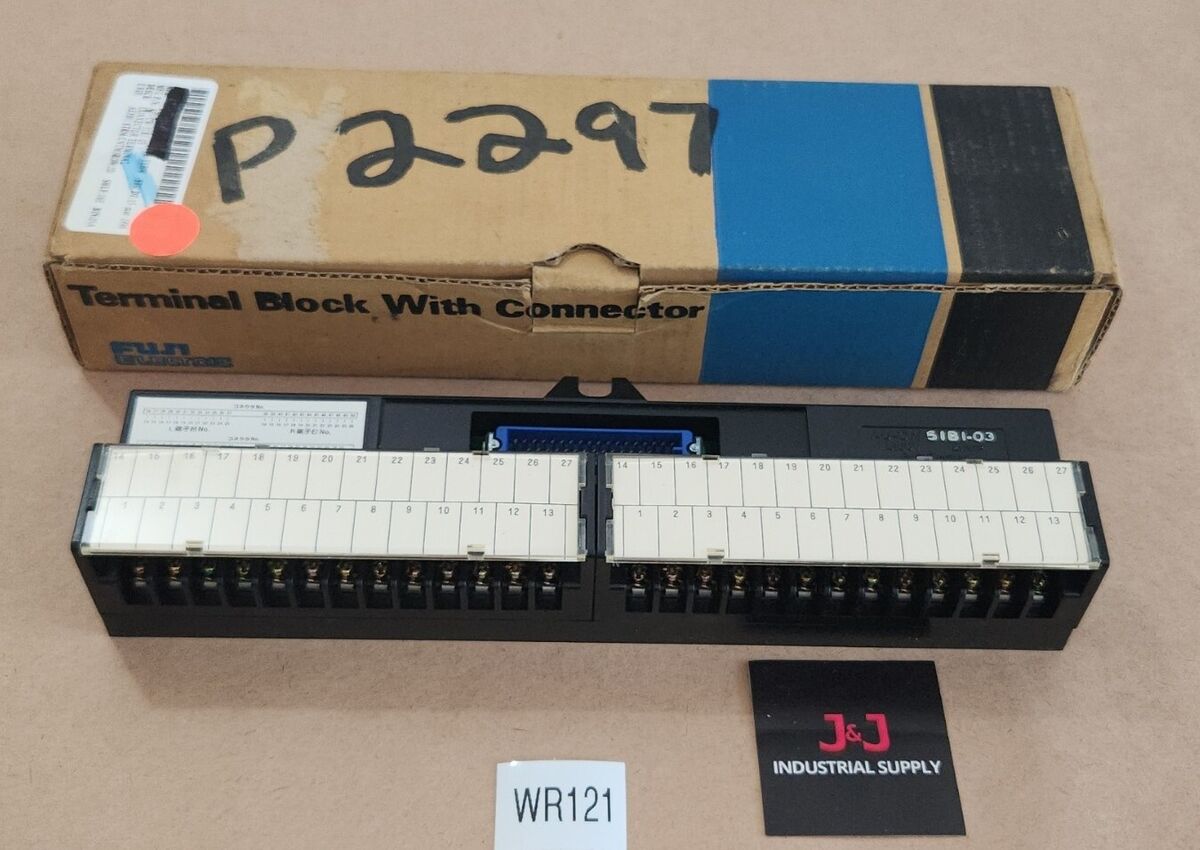 NEW* Fuji Electric AU-CW51B1-03 Terminal Block w/ Connector NEW* Fuji Electric AU-CW51B1-03 Terminal Block w/ Connector