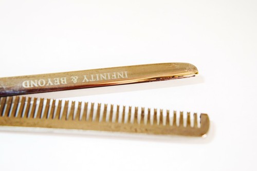 6.5" Professional Titanium Coated Thinning Barber Scissors Shears Hair Cutting  - Picture 2 of 2