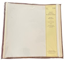 The Paper Studio 12x12 Strap Hinge Scrapbook Album Hinged 20 Refill Pages New