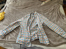 Club Room Slim Fit Plaid Dress Shirt L 16-12 1/2
