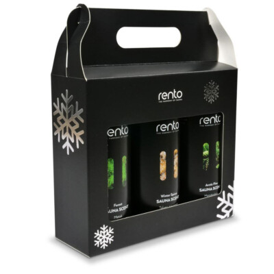 Rento Geschenkset Saunaduft 3x 400ml (Limited Edition) Saunaaufguss aus Finnland