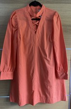 Asos Size 10 Maternity Orange Smock Tunic Shirt Dress Bnwt BA2