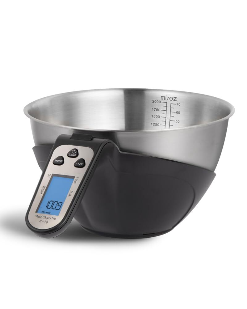 Stainless Steel Digital Kitchen Scale with Multiple Unit Measurements-image
