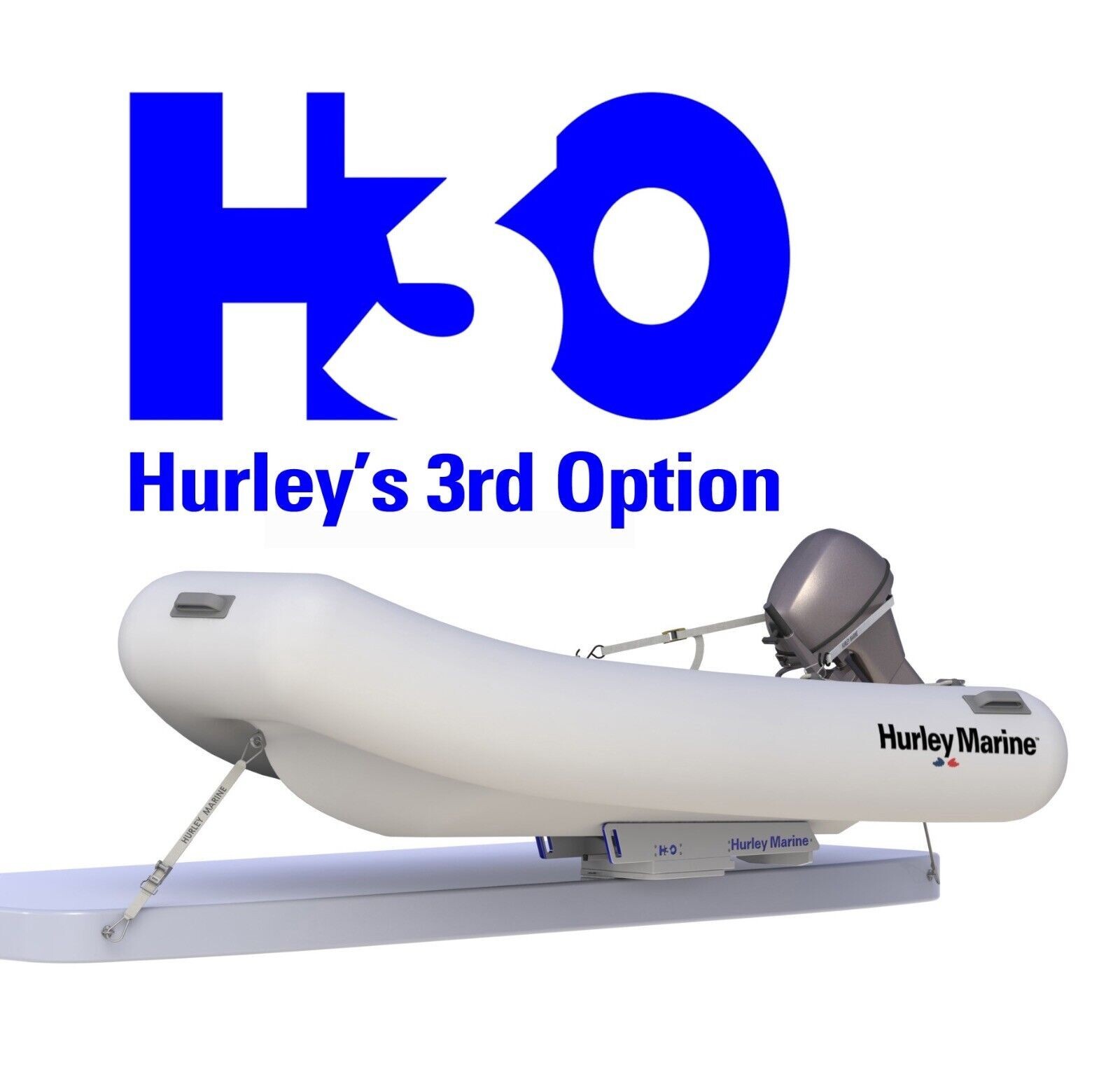 HURLEY H30 DINGHY DAVIT Davits Inflatable Rib Boat Lift Chock Bunk eBay