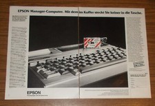Rara Pubblicità EPSON HX-20 Computer Eroe Portatile #5 1983