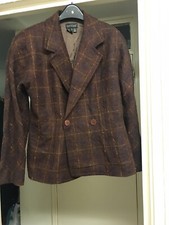 New Episode Wool vintage Chekered Blazer Jacket Size 12