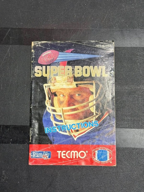 ORIGINAL Nintendo NES TECMO SUPER BOWL Instruction Booklet Manual Book Only