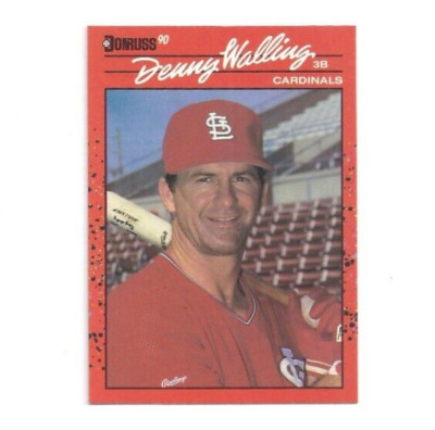 MLB 1990 Donruss DANNY WALLING #677 St. Louis Cardinals