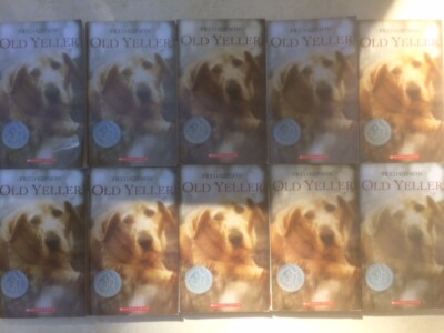 OLD YELLER class set by Fred Gipson NEWBERY Guided Reading lot of 10 paperbacks