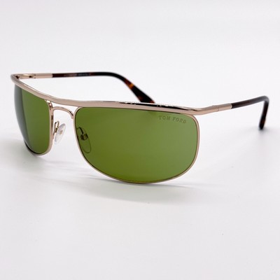 NEW TOM FORD TF418 28N AVIATOR UNISEX GOLD SUNGLASSES RYDER  display picture 3