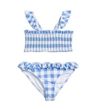NWT Ralph Lauren Girls' Gingham Two Piece Swimsuit Size 5 - 55