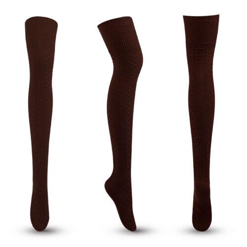 Frauen Winter Warme Gestrickte Socken Über Knie Lange Oberschenkel Hohe 〒 - Bild 14 von 21