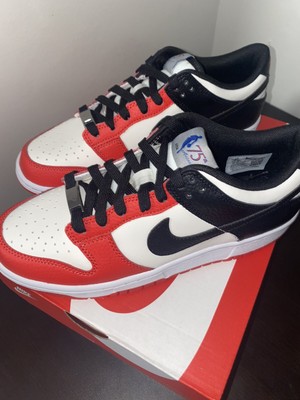 Nike Dunk Low (GS) 'Chicago' Sail/Black Chile Red Size 6Y | eBay