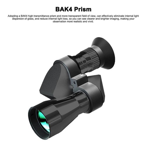 Telescopio monoculare HD da viaggio plastica nero moderno impermeabile mini Bak4 - Foto 4 di 26