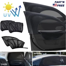 4× Universal Car Side Window Sun Shade Sunshade Visor Mesh Screen Shield Cover