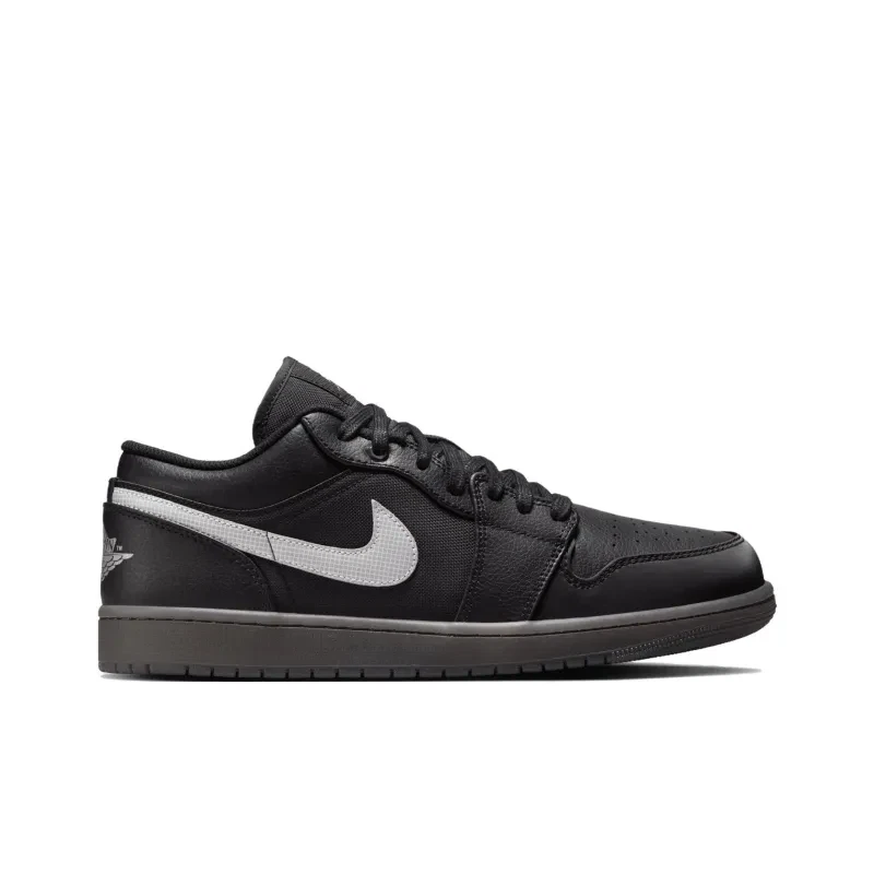 Air Jordan 1 Low Negro Blanco Goma Oscura - HV5968-001 Foto 4 de 4