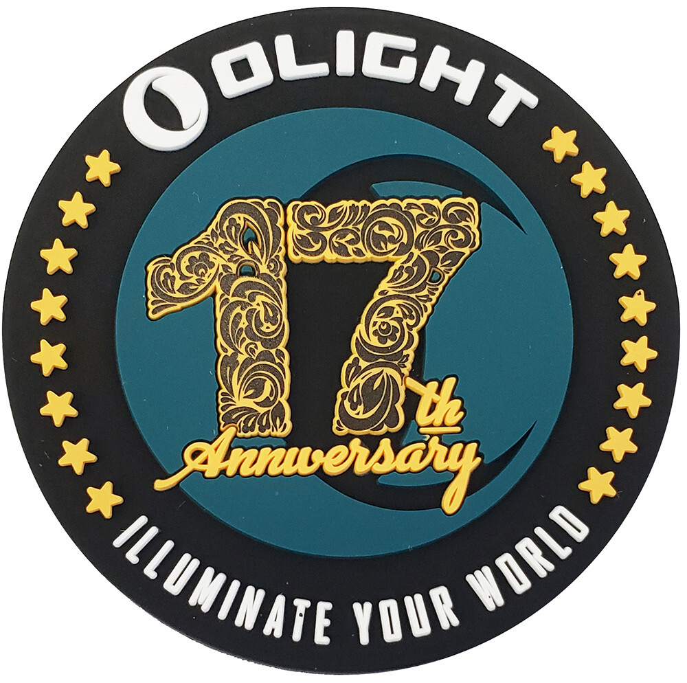 Olight 17th Anniversary Magnet, Olight Logo, Illuminate Your World