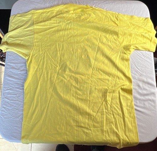 Iowa Hawkeyes Vintage T Shirt XL NOS Yellow Black Logo NCAA Single Stitch - Picture 5 of 5