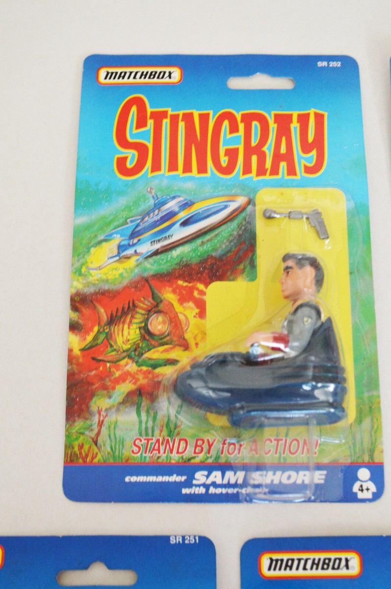 1992 Matchbox Stingray Action Submarine + 5 Figures Gerry Anderson