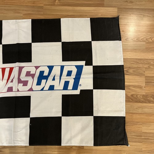 NASCAR Logo Checkered Flag 5ft X 3ft Rv, Garage, Man Cave - 第 4/5 張圖片