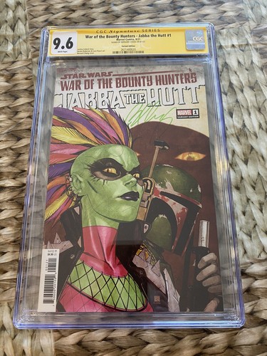 War Of The Bounty Hunters Jabba The Hutt #1 Cgc  Signed By Bernard Chang Starwar