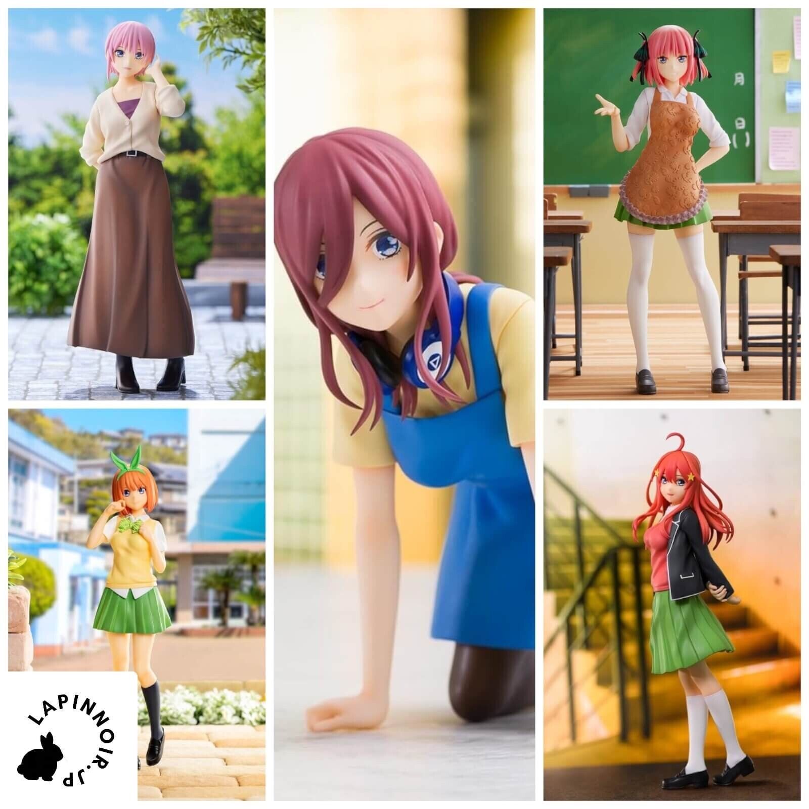  XIXISA 5pcs The Quintessential Quintuplets Figure Nakano Ichika  Nino Miku Yotsuba Itsuki Anime Action Figurine Set Desktop Decorations  Figures : Toys & Games