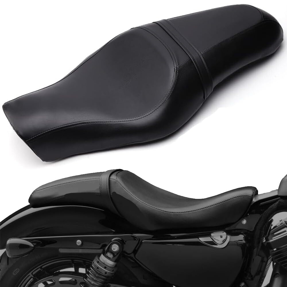 Driver Rider Passenger 2-Up Seat For Harley Sportster 1200 883 72