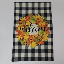Fall Welcome Garden Flag 12" x 18"