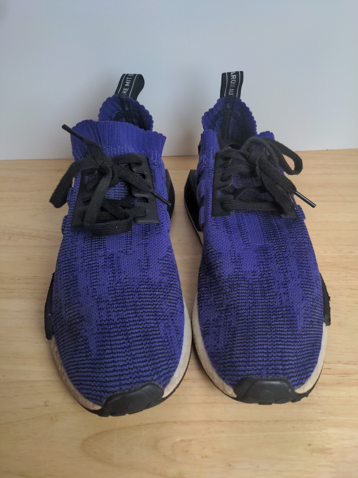 Adidas NMD R1 Size 11.5 Primeknit 'Energy Ink' Purple Running Shoes B37627  | eBay