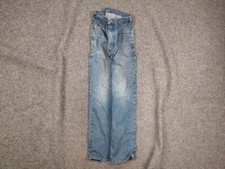Vintage 90's USA Carhartt Faded Blue Distressed Denim Jeans