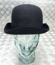 Bowler Hat Black Hard Top Complete With Chin Strap Assembly 59cm or 60cm