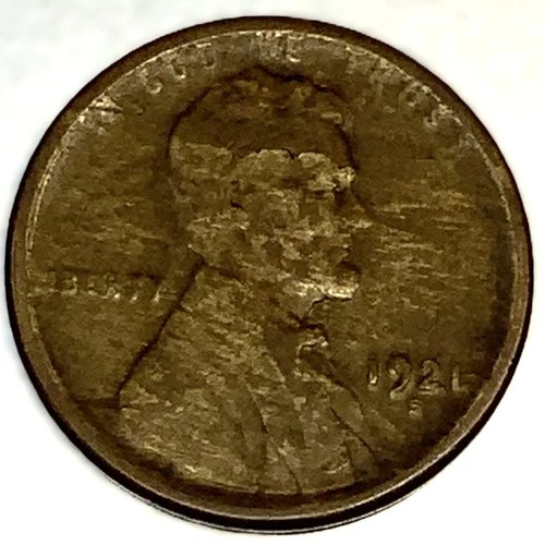 1921-S Lincoln Wheat Cent Penny VG Very Good | Better Date | Actual Coin - 2031