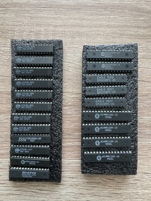 21pc various cmos static ram (SRAM), capacity 64k - 512k. see desc for SNs