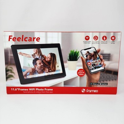 Feelcare 11.6'' Frameo WiFi Digital Photo Frame 1080p 16GB Black Touchscreen