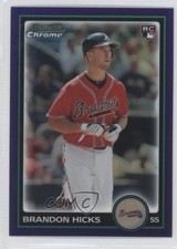 2010 Bowman Draft Chrome Purple Refractor Brandon Hicks #BDP53 0c2