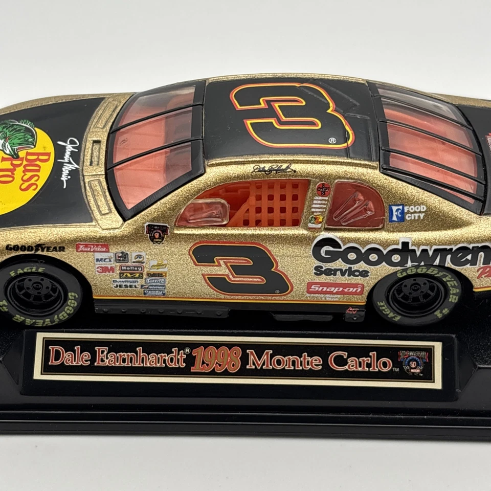 VTG #3 Dale Earnhardt 1998 Bass Pro Shops Monte Carlo 1:43 Diecast Hasbro NASCAR - Image 3 of 4