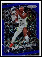 2025 Panini Prizm WNBA #9 DiJonai Carrington Blue Velocity Prizms
