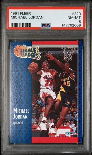 1991 Fleer #220 Michael Jordan PSA 8