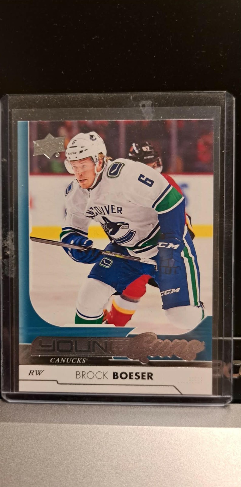 2017-18 Upper Deck #247  Brock BOESER  Young Guns RC  -  Vancouver Canucks