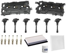 For Infiniti Q50 3.5L 2014-2018 Engine Valve Covers Ignition Coils Tune Up Kit